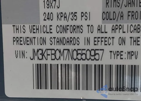 2022 Mazda Cx-5 2.5 S Carbon Edition из США, поврежденный, VIN JM3KFBCM7N0550957